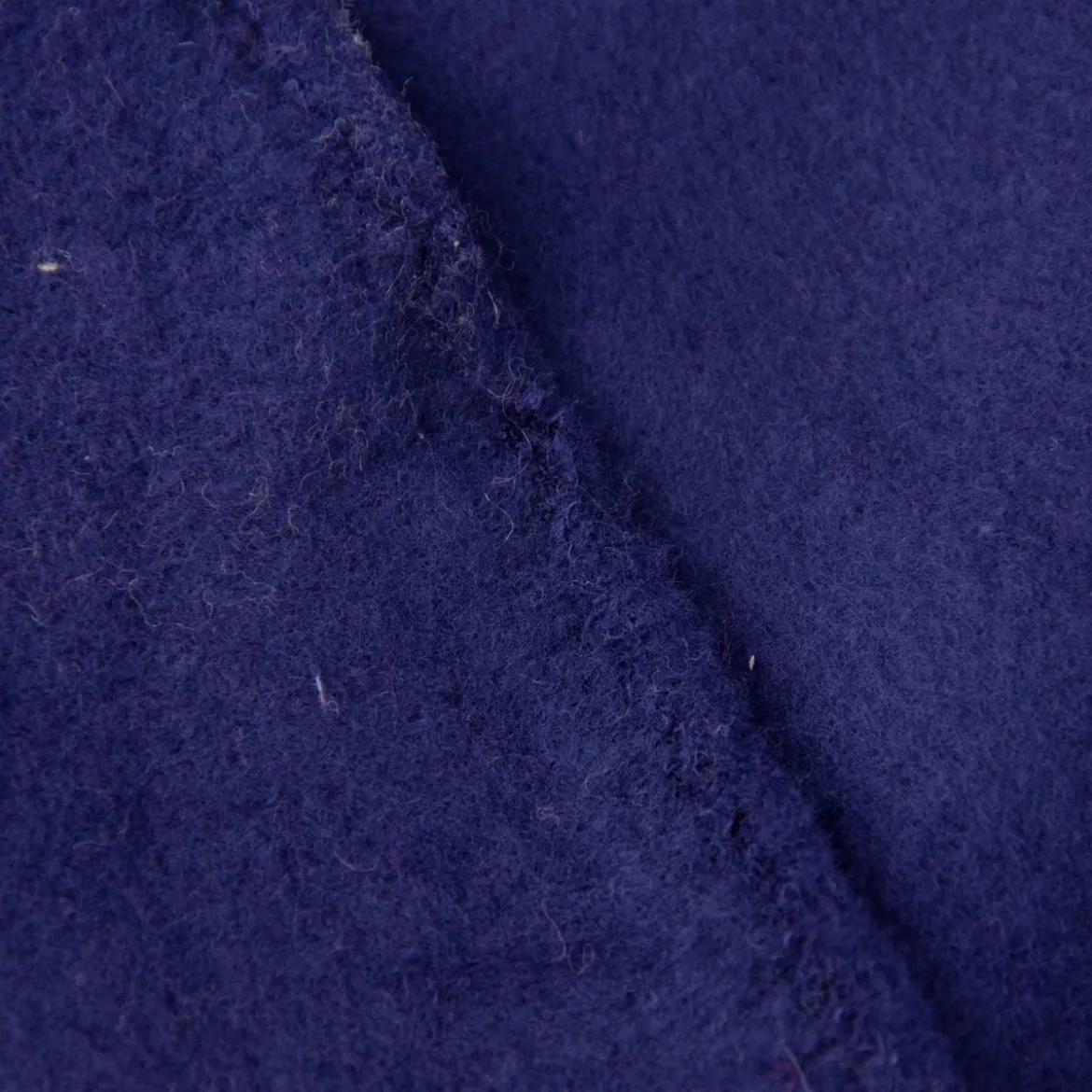 Baumwollfleece Fleece aus Baumwolle einfarbig dunkelblau 1,45m