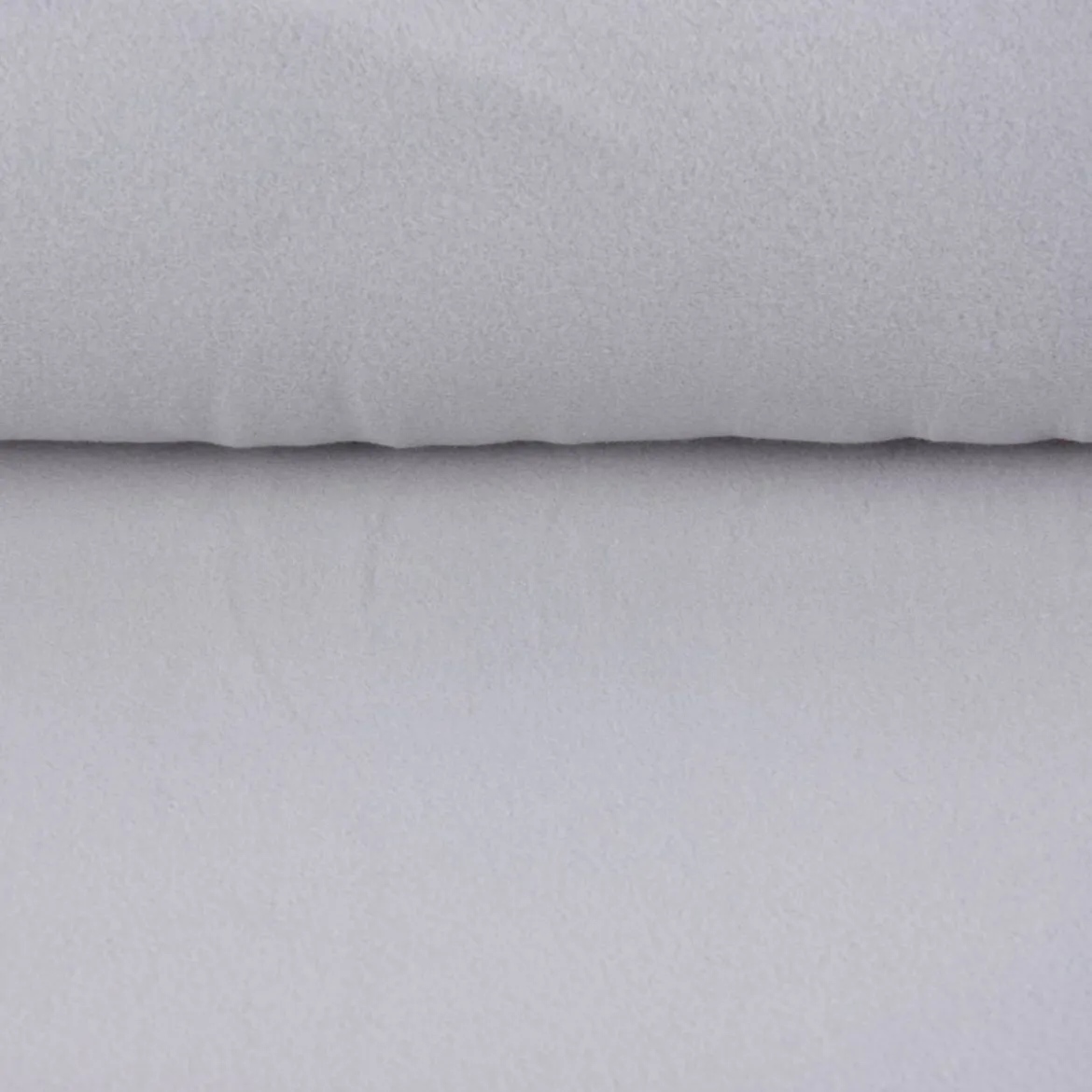 Baumwollfleece Fleece aus Baumwolle einfarbig mittelgrau 1,45m