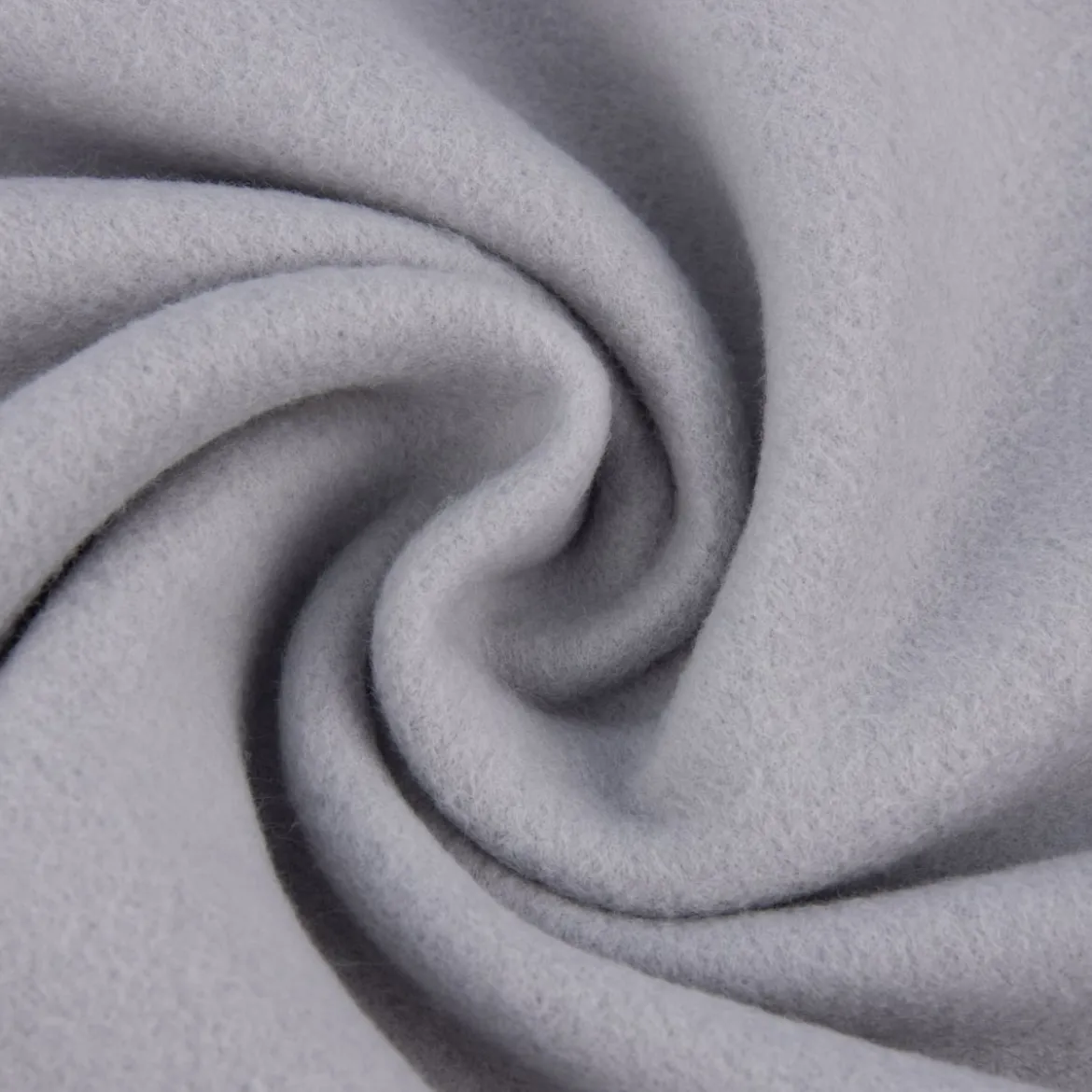Baumwollfleece Fleece aus Baumwolle einfarbig mittelgrau 1,45m