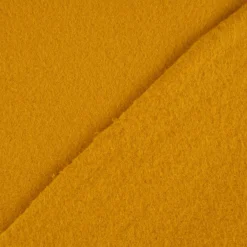 Baumwollfleece Fleece aus Baumwolle einfarbig ocker 1,45m