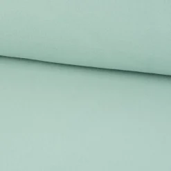 Baumwollfleece Fleecestoff aus Baumwolle gebürstet einfarbig eisblau 1,5m