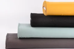 Baumwoll-Jeansstoff mit Elasthan Stretchjeans-Stoff weich einfarbig grau 1,5m Breite