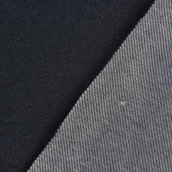 Baumwoll-Jeansstoff mit Elasthan Stretchjeans-Stoff weich einfarbig navy blau 1,5m Breite