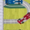 Baumwolljersey Jersey Auto Straße grün meliert bunt 1,65m Breite