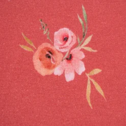 Baumwolljersey Jersey Digitaldruck Aquarell Blumen Blätter Gräser rosa grün 1,4m Breite