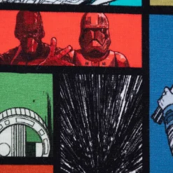 Baumwolljersey Jersey Digitaldruck STAR WARS Comic schwarz grau rot gelb blau grün weiß 1,5m Breite