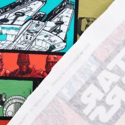 Baumwolljersey Jersey Digitaldruck STAR WARS Comic schwarz grau rot gelb blau grün weiß 1,5m Breite