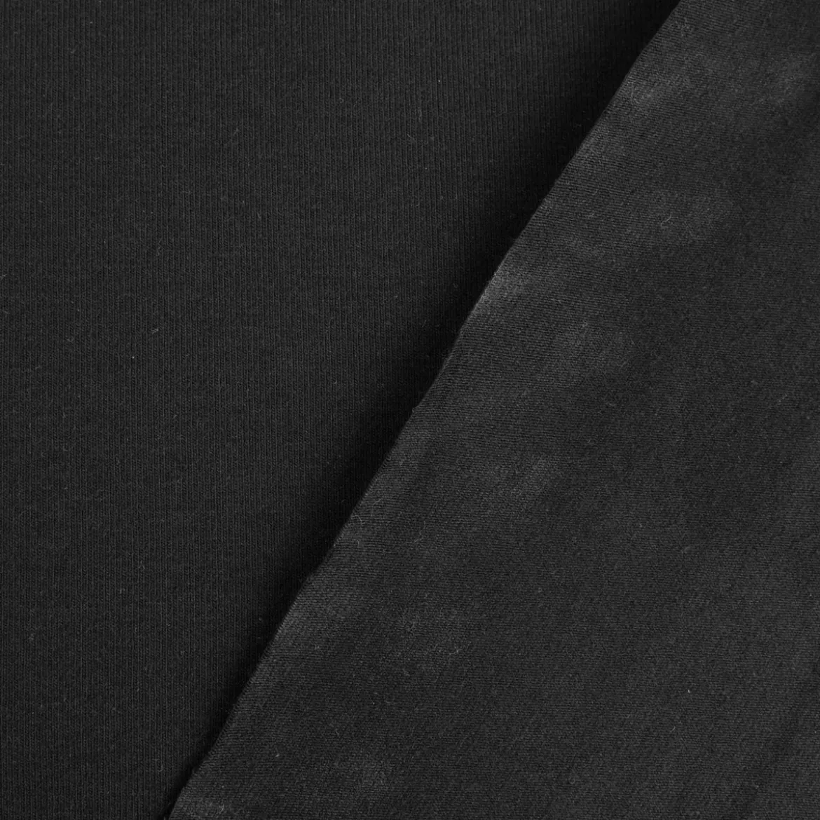 Baumwolljersey Jersey einfarbig schwarz 1,6m Breite