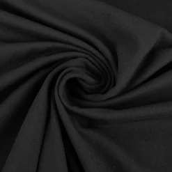 Baumwolljersey Jersey einfarbig schwarz 1,6m Breite