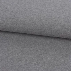 Baumwolljersey Jersey einfarbig mittelgrau meliert 1,60m Breite
