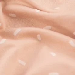 Baumwolljersey Jersey Konfetti Punkte Striche rosa wollweiß 1,50m Breite