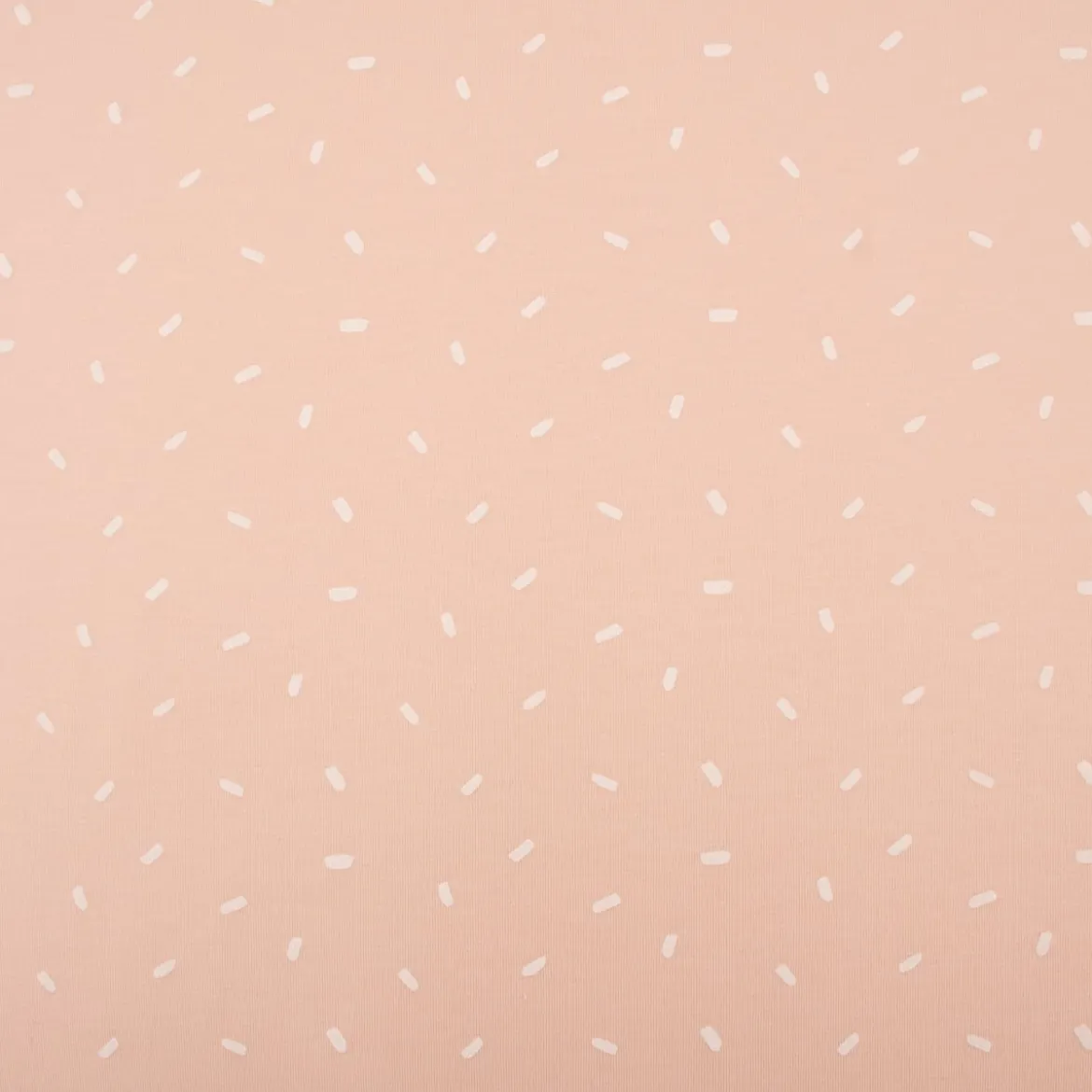 Baumwolljersey Jersey Konfetti Punkte Striche rosa wollweiß 1,50m Breite