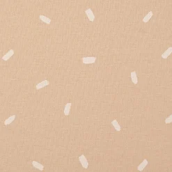 Baumwolljersey Jersey Konfetti Punkte Striche beige wollweiß 1,50m Breite
