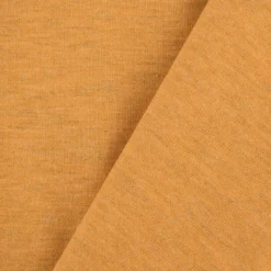 Baumwolljersey Jersey Melange ocker meliert 1,5m Breite