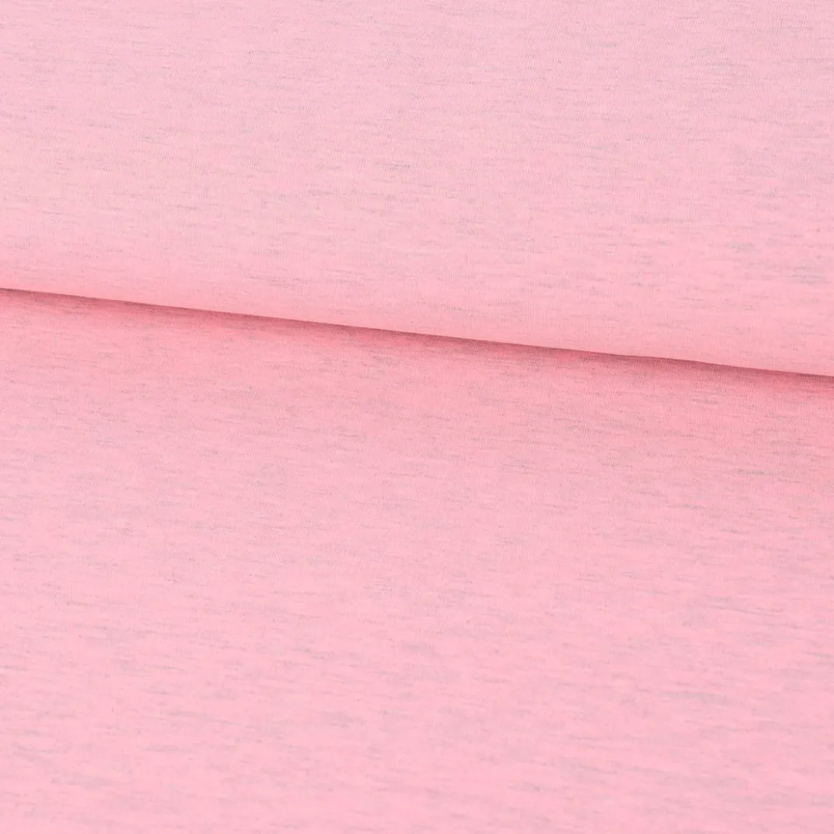 Baumwolljersey Jersey Melange rosa meliert 1,5m Breite