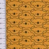 Baumwolljersey Jersey MIKOA Koala Kopf ocker dunkelgrau 1,5m Breite