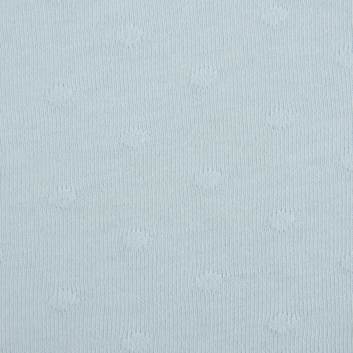 Baumwolljersey Jersey POIS RELIEF Struktur Punkte hellblau 1,5m Breite