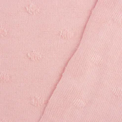 Baumwolljersey Jersey POIS RELIEF Struktur Punkte rosa 1,5m Breite