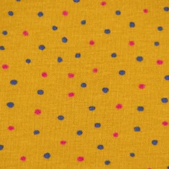 Baumwolljersey Jersey Punkte Pünktchen ocker pink blau 1,5m Breite