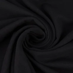Baumwolljersey Jersey Recycling einfarbig schwarz 1,5m Breite