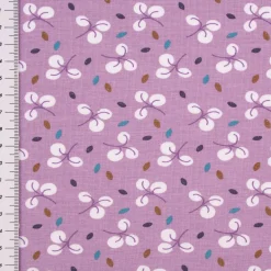 Baumwolljersey Jerseystoff Bulhup Allover Violet lila 1,45m Breite
