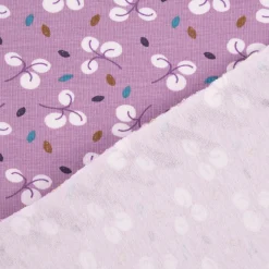 Baumwolljersey Jerseystoff Bulhup Allover Violet lila 1,45m Breite