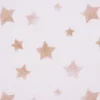 Baumwolljersey Jerseystoff Sternchen weiß beige 1,50m Breite