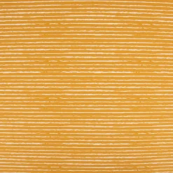 Baumwolljersey Jersey Streifen unregelmäßig ocker weiß 1,45m Breite