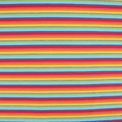 Baumwolljersey Jersey Streifen Regenbogenfarben bunt 1,4m Breite