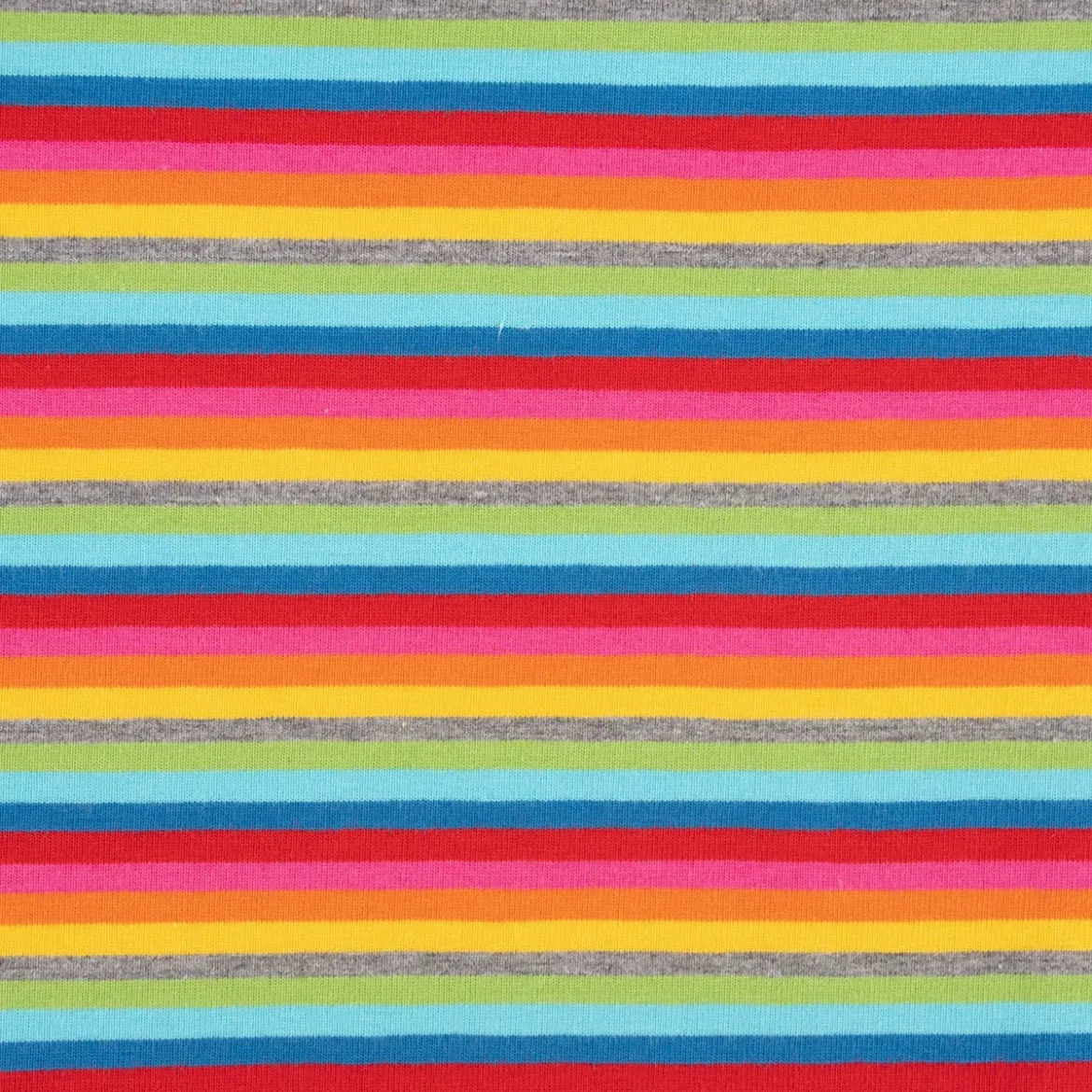 Baumwolljersey Jersey Streifen Regenbogenfarben bunt 1,4m Breite