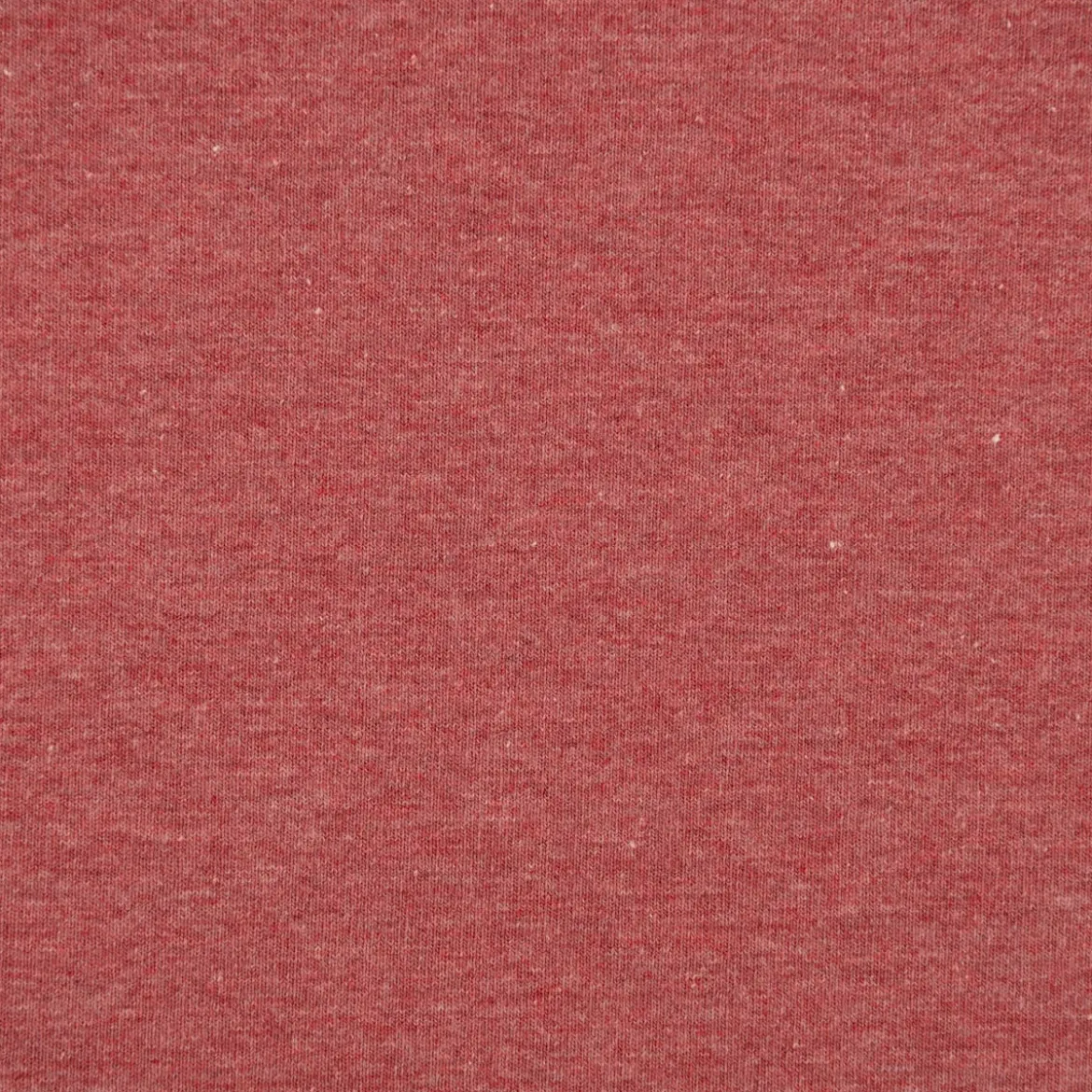Baumwolljersey Melange Jersey einfarbig rot meliert 1,45m Breite