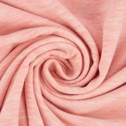 Baumwolljersey Melange Jersey einfarbig rosa meliert 1,45m Breite