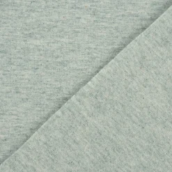 Baumwolljersey Melange Jersey einfarbig zartgrün meliert 1,45m Breite