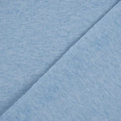 Baumwolljersey Melange Jersey einfarbig hellblau meliert 1,45m Breite