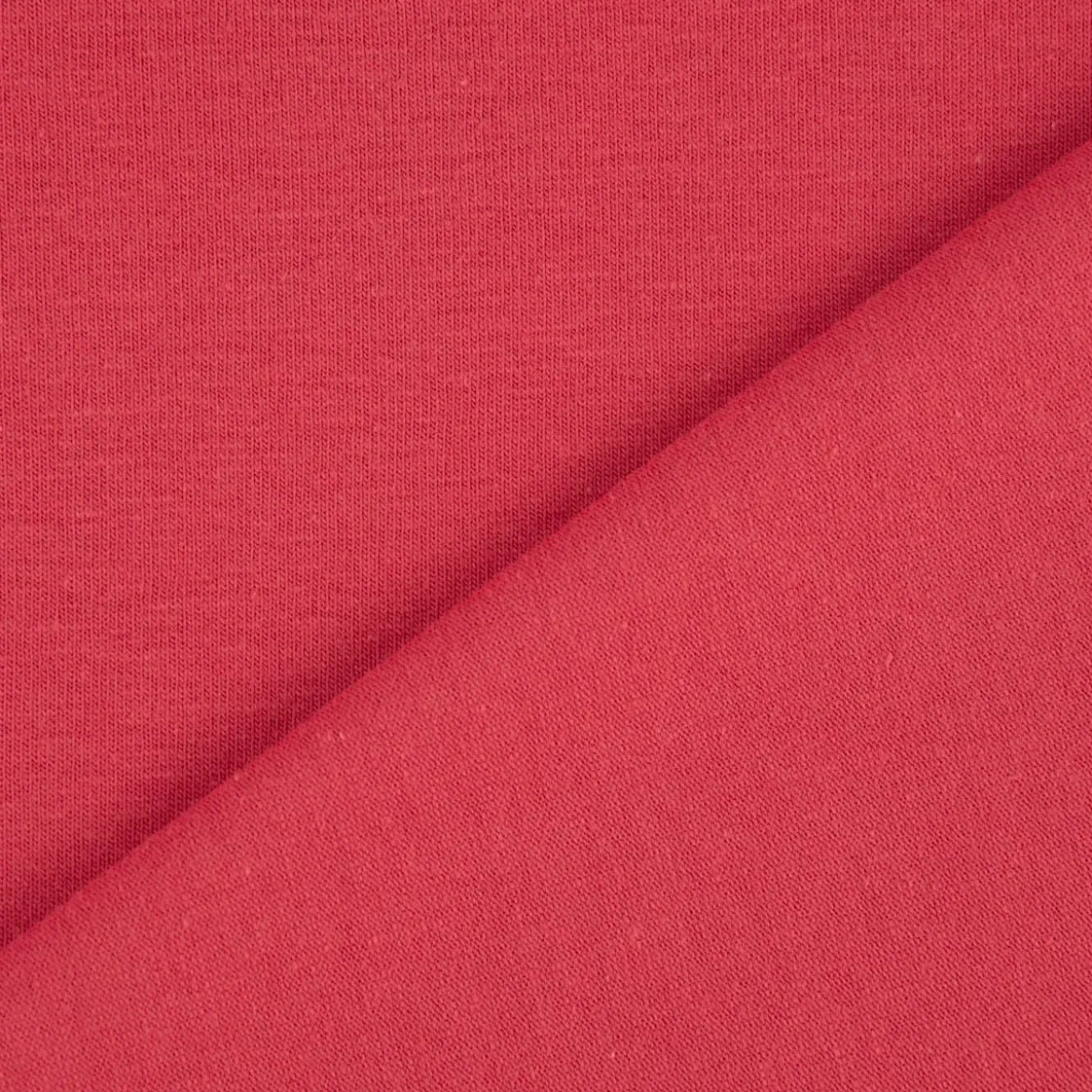Baumwolljersey Organic Bio Jersey einfarbig pink koralle 1,5m Breite