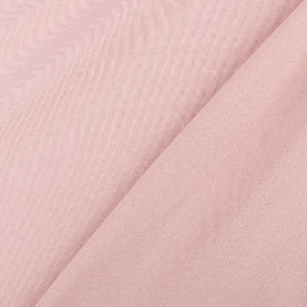 Baumwolljersey Organic Bio Jersey einfarbig puder rosa 1,5m Breite