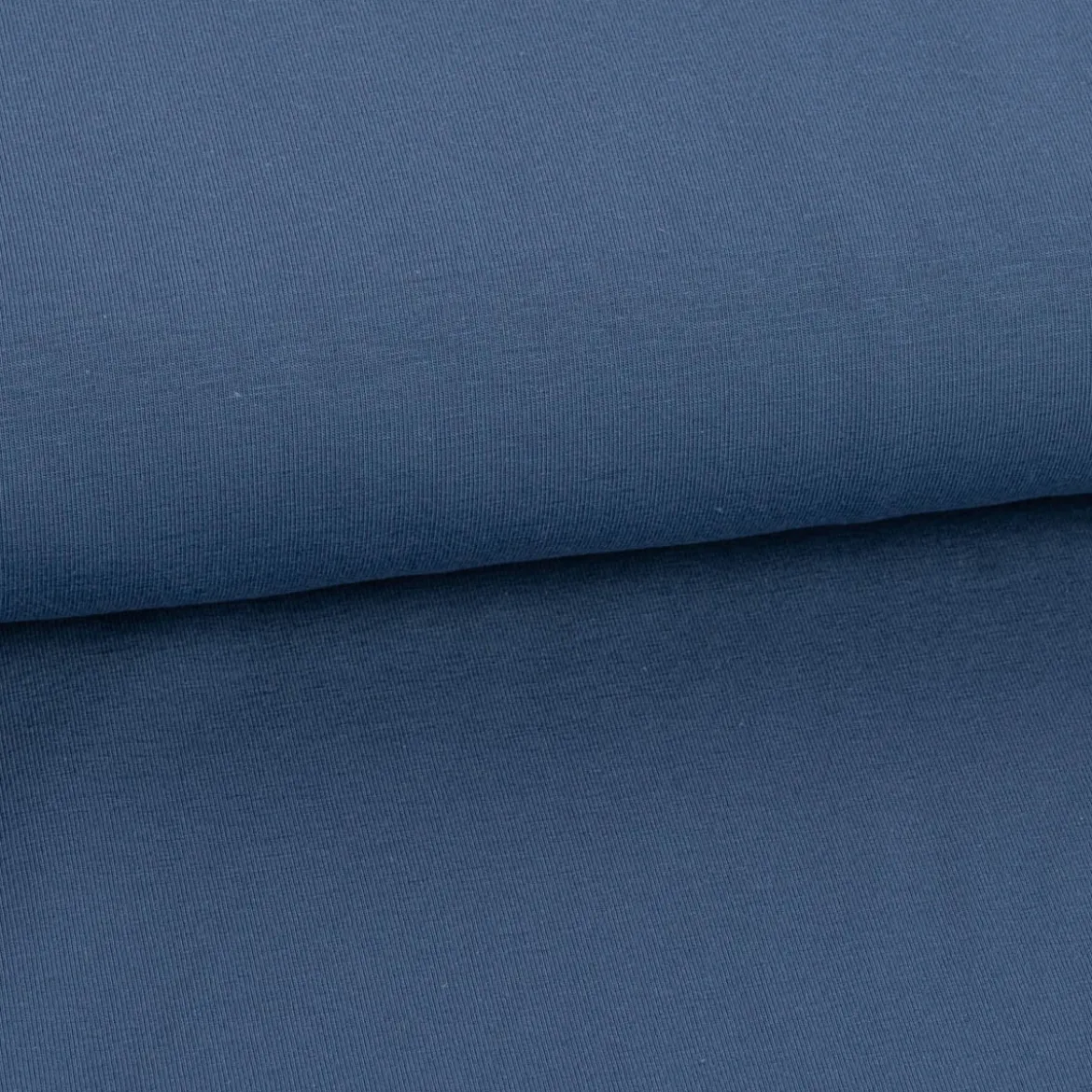 Baumwolljersey Organic Bio Jersey einfarbig indigo blau 1,5m Breite