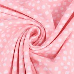 Baumwolljersey Organic Bio Jersey SHAPES Pinselstriche rosa weiß 1,5m Breite