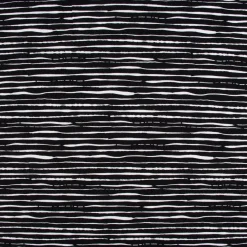 Baumwolljersey Organic Bio Streifen unregelmäßig schwarz weiß 1,5m Breite