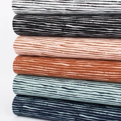 Baumwolljersey Organic Bio Streifen unregelmäßig schwarz weiß 1,5m Breite