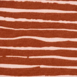 Baumwolljersey Organic Bio Streifen unregelmäßig rost rosa 1,5m Breite
