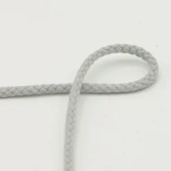 Baumwollkordel Kordel silver grey Breite: 6mm