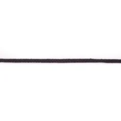 Baumwoll Kordel Zierband Doppelgewebe schwarz Breite: 5mm