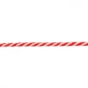 Baumwoll-Kordel Zierband natur rot Breite: 7mm