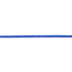 Baumwoll Kordel Zierband royal blau Breite: 5mm