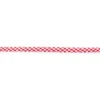 Baumwoll Schrägband Häkelborte Kariert rot weiß Meterware Breite: 1,5cm