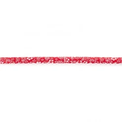 Baumwoll Schrägband Häkelborte Blumen rot weiß Meterware Breite: 1,5cm