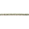 Baumwoll Schrägband Häkelborte Blumen grün weiß Meterware Breite: 1,5cm