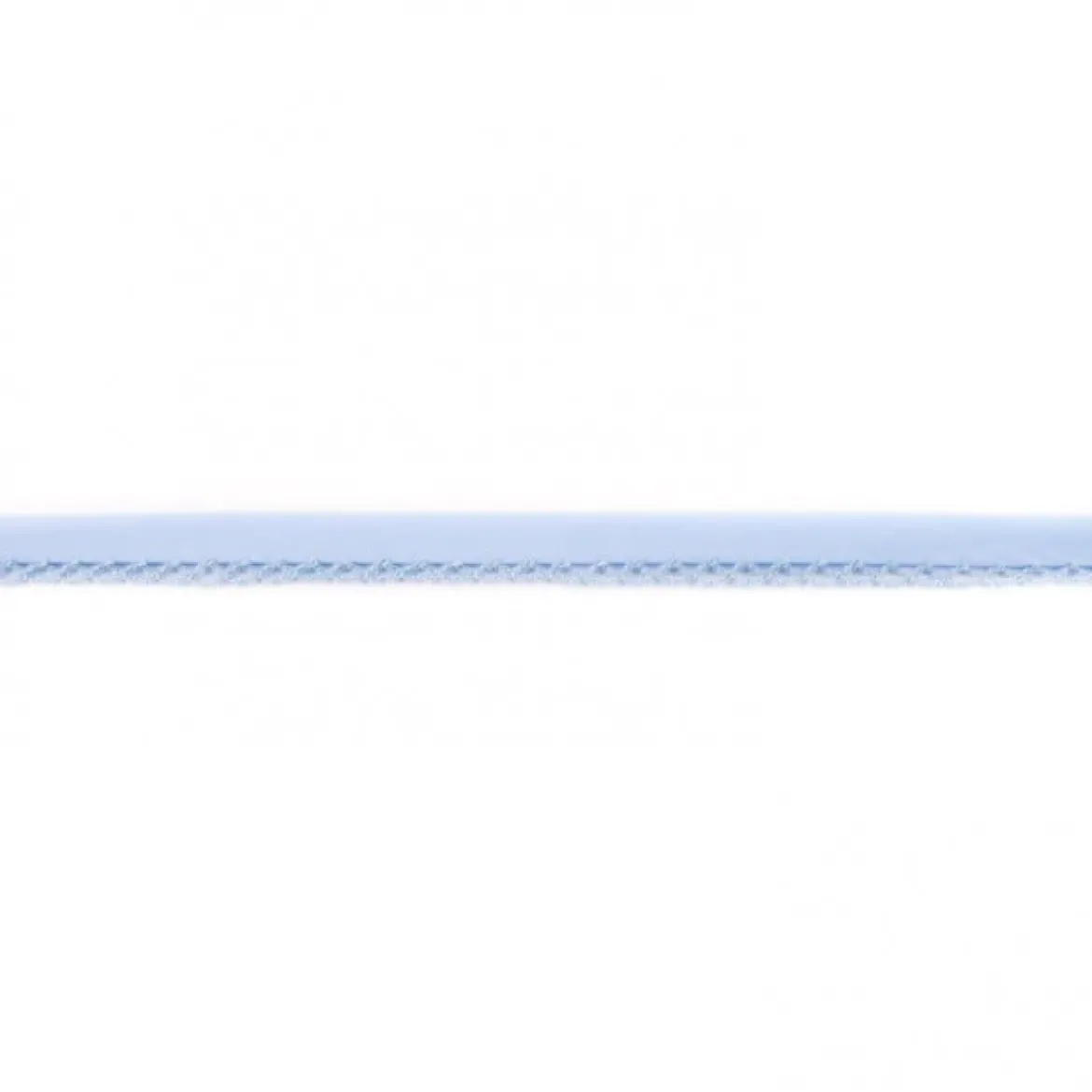 Baumwoll Schrägband Häkelborte uni hellblau Meterware Breite: 1,5cm