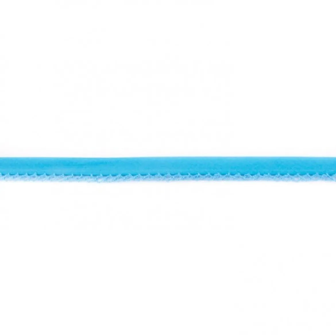 Baumwoll Schrägband Häkelborte uni türkis Meterware Breite: 1,5cm